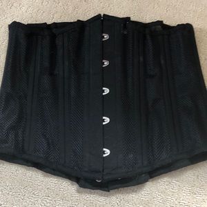 steel boned mesh corset